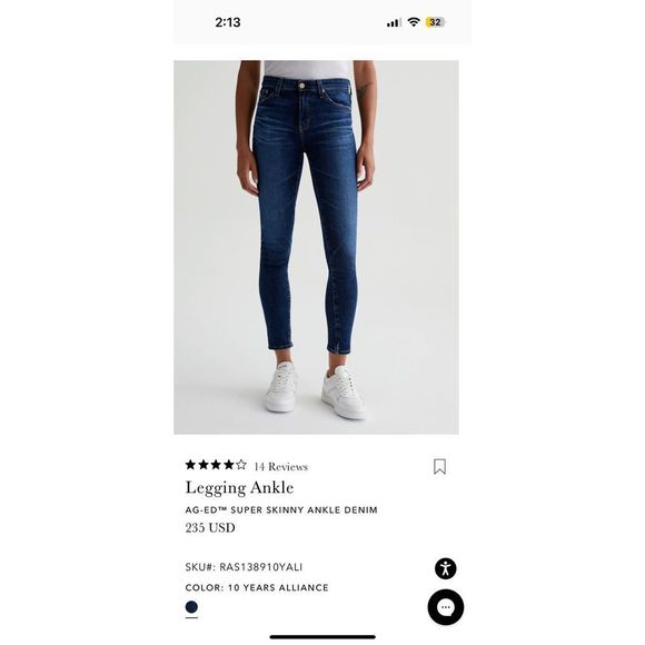 AG Gold jeans Adriano Goldschmied - Picture 12 of 16